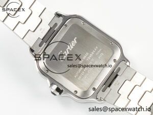 Santos de Cartier 40mm 2018 BVF 1:1 Best Edition Gray Bezel Gray Dial on SS SmartLinks Bracelet MIYOTA 9015 - Image 15