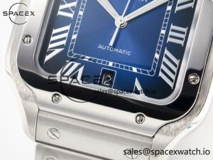 Santos de Cartier 40mm SS 2018 BVF 1:1 Best Edition Blue Dial on SS SmartLinks Bracelet MIYOTA 9015 V2 - Image 11