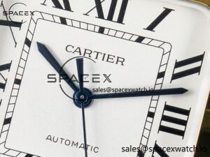 Santos de Cartier 40mm 2018 BVF 1:1 Best Edition YG Bezel White Dial on SS SmartLinks Bracelet MIYOTA 9015 - Image 9
