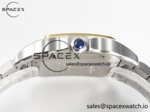 Santos de Cartier 40mm 2018 BVF 1:1 Best Edition YG Bezel White Dial on SS SmartLinks Bracelet MIYOTA 9015 - Image 13