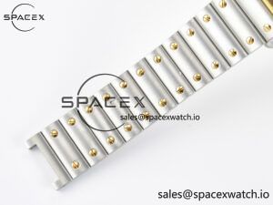 Santos de Cartier 40mm 2018 BVF 1:1 Best Edition YG Bezel White Dial on SS SmartLinks Bracelet MIYOTA 9015 - Image 16