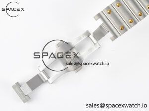 Santos de Cartier 40mm 2018 BVF 1:1 Best Edition YG Bezel White Dial on SS SmartLinks Bracelet MIYOTA 9015 - Image 20