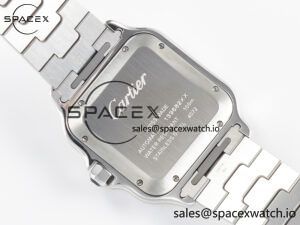 Santos de Cartier 40mm 2018 BVF 1:1 Best Edition YG Bezel White Dial on SS SmartLinks Bracelet MIYOTA 9015 - Image 15