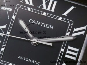 Santos de Cartier 40mm 2018 BVF 1:1 Best Edition Black Dial on Black Leathr Strap MIYOTA 9015 - Image 9
