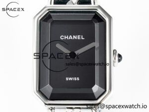 Ppremière Iconic Chain Watch SS BVF 1:1 Best Edition Black Dial on Chain Bracelet RONDA Quartz - Image 2