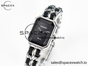 Ppremière Iconic Chain Watch SS BVF 1:1 Best Edition Black Dial on Chain Bracelet RONDA Quartz - Image 4