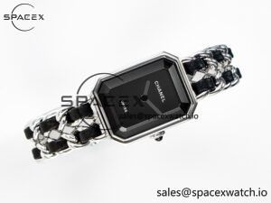 Ppremière Iconic Chain Watch SS BVF 1:1 Best Edition Black Dial on Chain Bracelet RONDA Quartz - Image 8