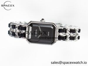 Ppremière Iconic Chain Watch SS BVF 1:1 Best Edition Black Dial on Chain Bracelet RONDA Quartz - Image 7