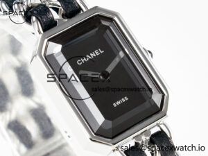 Ppremière Iconic Chain Watch SS BVF 1:1 Best Edition Black Dial on Chain Bracelet RONDA Quartz - Image 3