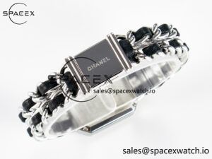 Ppremière Iconic Chain Watch SS BVF 1:1 Best Edition Black Dial on Chain Bracelet RONDA Quartz - Image 13