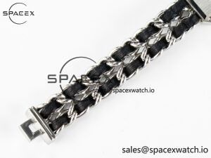 Ppremière Iconic Chain Watch SS BVF 1:1 Best Edition Black Dial on Chain Bracelet RONDA Quartz - Image 16