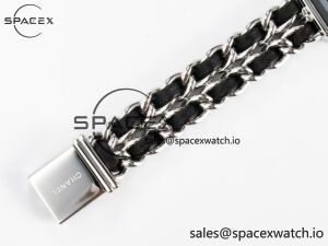 Ppremière Iconic Chain Watch SS BVF 1:1 Best Edition Black Dial on Chain Bracelet RONDA Quartz - Image 17