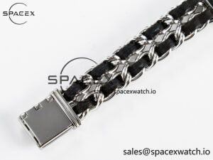 Ppremière Iconic Chain Watch SS BVF 1:1 Best Edition Black Dial on Chain Bracelet RONDA Quartz - Image 18