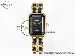 Ppremière Iconic Chain Watch YG BVF 1:1 Best Edition Black Dial on Chain Bracelet RONDA Quartz