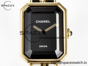 Ppremière Iconic Chain Watch YG BVF 1:1 Best Edition Black Dial on Chain Bracelet RONDA Quartz - Image 2