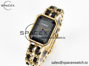 Ppremière Iconic Chain Watch YG BVF 1:1 Best Edition Black Dial on Chain Bracelet RONDA Quartz - Image 4