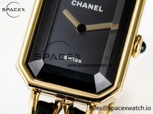 Ppremière Iconic Chain Watch YG BVF 1:1 Best Edition Black Dial on Chain Bracelet RONDA Quartz - Image 10