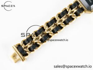 Ppremière Iconic Chain Watch YG BVF 1:1 Best Edition Black Dial on Chain Bracelet RONDA Quartz - Image 14
