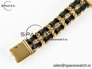 Ppremière Iconic Chain Watch YG BVF 1:1 Best Edition Black Dial on Chain Bracelet RONDA Quartz - Image 16