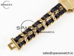 Ppremière Iconic Chain Watch YG BVF 1:1 Best Edition Black Dial on Chain Bracelet RONDA Quartz - Image 17