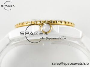 J13 38mm YG White Ceramic BVF 1:1 Best Edition White Dial on Bracelet A12.1 - Image 13
