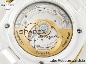 J13 38mm YG White Ceramic BVF 1:1 Best Edition White Dial on Bracelet A12.1 - Image 17
