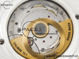 J13 38mm YG White Ceramic BVF 1:1 Best Edition White Dial on Bracelet A12.1 - Image 18