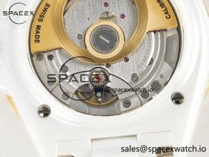 J13 38mm YG White Ceramic BVF 1:1 Best Edition White Dial on Bracelet A12.1 - Image 16