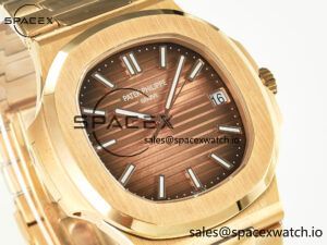 Nautilus 5711/1R-001 RG 3KF 1:1 Best Edition Brown Textured Dial on RG Bracelet Super Clone 26-330 - Image 3