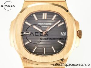 Nautilus 5711/1R-001 RG 3KF 1:1 Best Edition Gray Textured Dial on RG Bracelet Super Clone 26-330 - Image 2