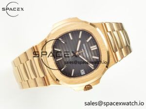 Nautilus 5711/1R-001 RG 3KF 1:1 Best Edition Gray Textured Dial on RG Bracelet Super Clone 26-330 - Image 8