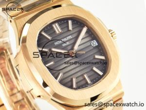 Nautilus 5711/1R-001 RG 3KF 1:1 Best Edition Gray Textured Dial on RG Bracelet Super Clone 26-330 - Image 3