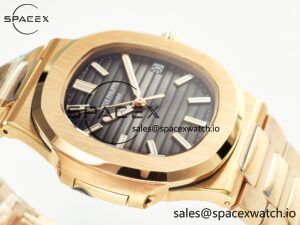 Nautilus 5711/1R-001 RG 3KF 1:1 Best Edition Gray Textured Dial on RG Bracelet Super Clone 26-330 - Image 6