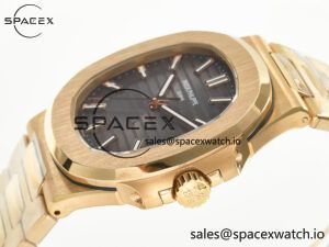Nautilus 5711/1R-001 RG 3KF 1:1 Best Edition Gray Textured Dial on RG Bracelet Super Clone 26-330 - Image 5