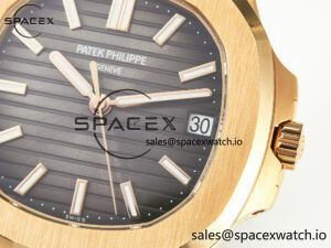 Nautilus 5711/1R-001 RG 3KF 1:1 Best Edition Gray Textured Dial on RG Bracelet Super Clone 26-330 - Image 10
