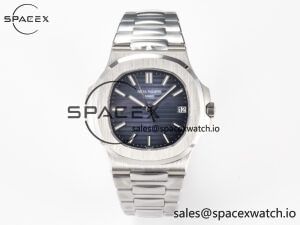 Nautilus 5711/1A-010 3KF 1:1 Best Edition Blue Textured Dial on SS Bracelet A324 Super Clone