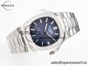 Nautilus 5711/1A-010 3KF 1:1 Best Edition Blue Textured Dial on SS Bracelet A324 Super Clone - Image 8