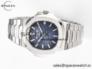 Nautilus 5711/1A-010 3KF 1:1 Best Edition Blue Textured Dial on SS Bracelet A324 Super Clone - Image 7
