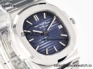 Nautilus 5711/1A-010 3KF 1:1 Best Edition Blue Textured Dial on SS Bracelet A324 Super Clone - Image 3