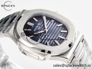 Nautilus 5711/1A-010 3KF 1:1 Best Edition Blue Textured Dial on SS Bracelet A324 Super Clone - Image 6