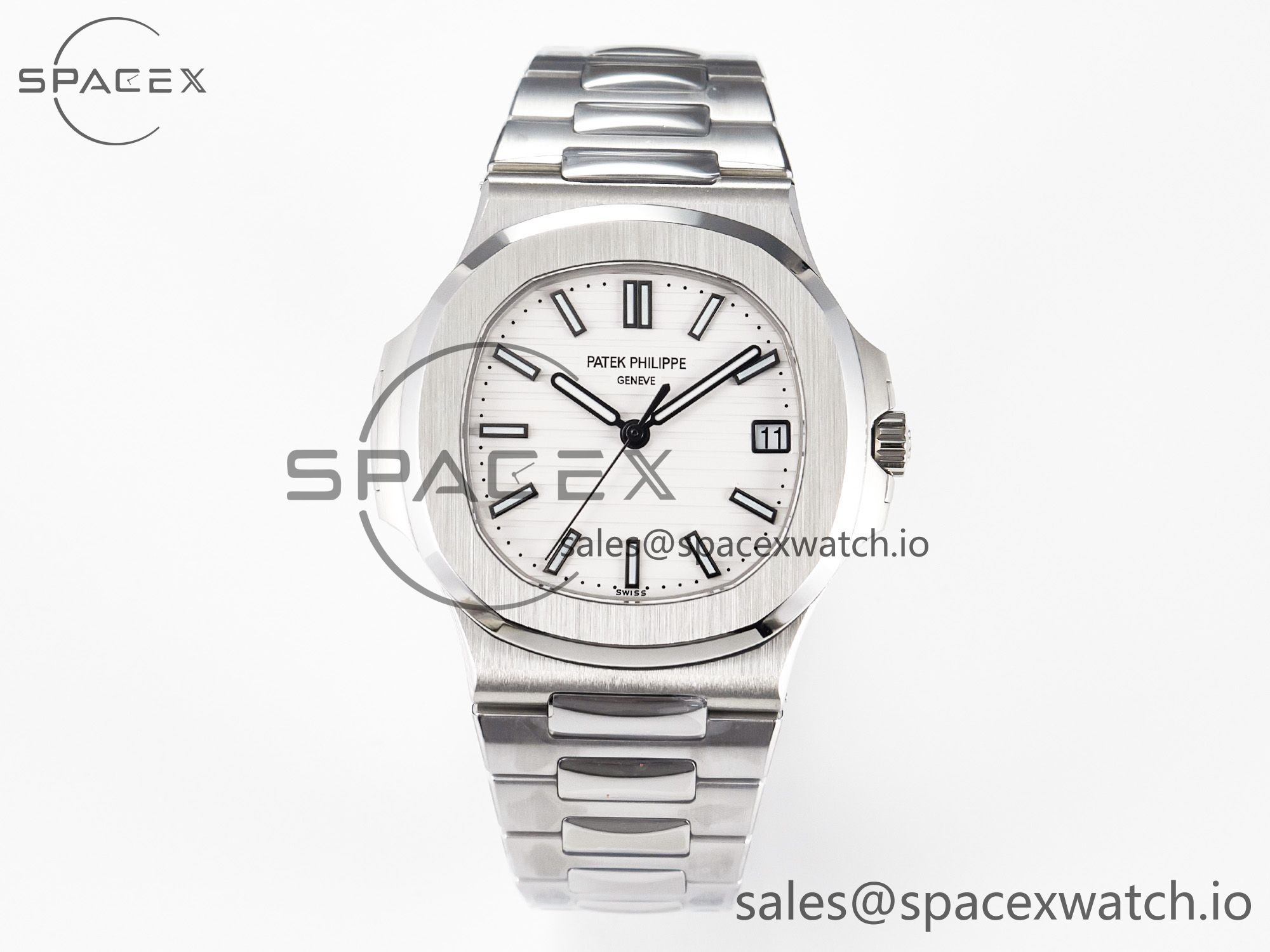 IMG_5939 拷贝 Nautilus 5711 3KF 1:1 Best Edition White Dial on SS Bracelet A324 Super Clone V2 - Image 1