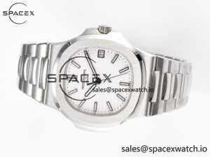 Nautilus 5711 3KF 1:1 Best Edition White Dial on SS Bracelet A324 Super Clone V2 - Image 7