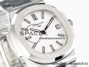 Nautilus 5711 3KF 1:1 Best Edition White Dial on SS Bracelet A324 Super Clone V2 - Image 3