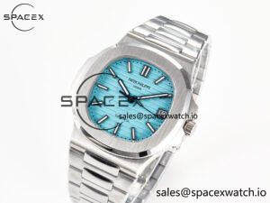 Nautilus 5711 3KF 1:1 Best Edition Tiffany Blue Dial on SS Bracelet A324 Super Clone V2 - Image 4
