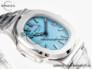 Nautilus 5711 3KF 1:1 Best Edition Tiffany Blue Dial on SS Bracelet A324 Super Clone V2 - Image 6