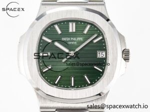 Nautilus 5711/1A 3KF 1:1 Best Edition Green Dial on SS Bracelet A324 Super Clone V2 - Image 2