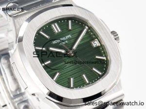 Nautilus 5711/1A 3KF 1:1 Best Edition Green Dial on SS Bracelet A324 Super Clone V2 - Image 3