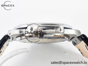 Nautilus 5711 SS 3KF 1:1 Best Edition Gray Textured Dial on Black Leather Strap A324 Super Clone V2 - Image 12