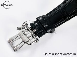 Nautilus 5711 SS 3KF 1:1 Best Edition Gray Textured Dial on Black Leather Strap A324 Super Clone V2 - Image 22