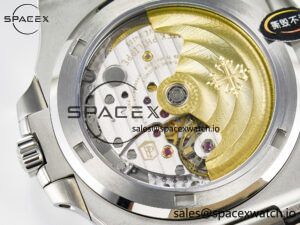 Nautilus 5711 SS 3KF 1:1 Best Edition Gray Textured Dial on Black Leather Strap A324 Super Clone V2 - Image 17